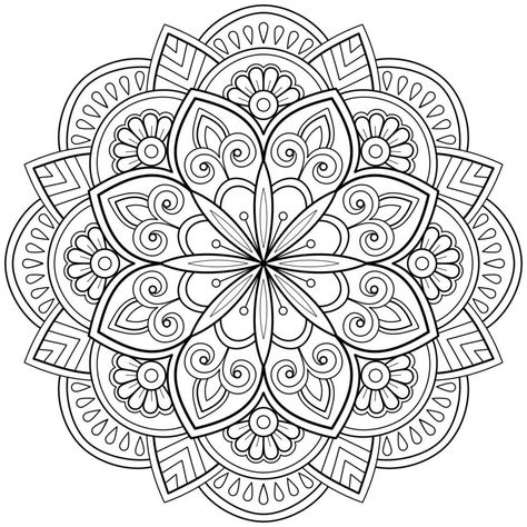 Mandala Art Printables, Free Mandala Coloring Pages, Book Art Wallpaper, Colorful Mandala Art, Mandala Coloring Pages For Adults, Embroidered Mandala, Mandala Printable, Color Mandala, Free Christmas Coloring Pages