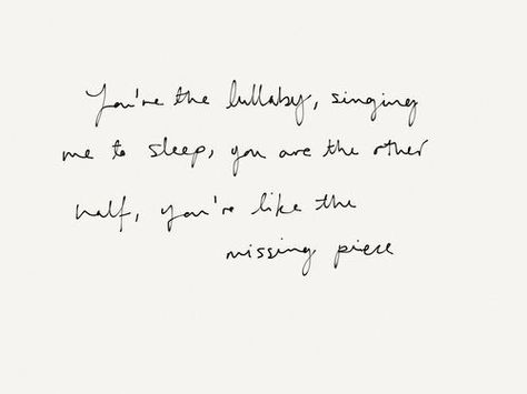 Holding Pinkies, Sing Me To Sleep, City And Colour, Sing To Me, Lyric Prints, The Other Half, Other Half, Sweet Nothings, Missing Piece