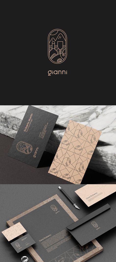 High-End Dark themed restaurant Branding with stationery and packaging Pub Branding, Resturant Logo, Themed Restaurant, Logos Vintage, Luxury Brand Logo, Inspiration Logo Design, Cafe Branding, Restaurant Branding Design, Restaurant Logo