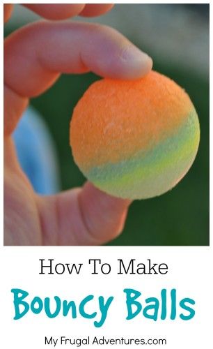 I posted this one last year but it is just so fun and so easy I had to mention it again.  If you have little people you probably know how much they love bubbles. Well you can actually make bubble s... Bouncy Ball, Bouncy Balls, Summer Crafts For Kids, Ideas Craft, E Mc2, Fun Craft, Camping Crafts, Childrens Crafts, Easy Crafts For Kids