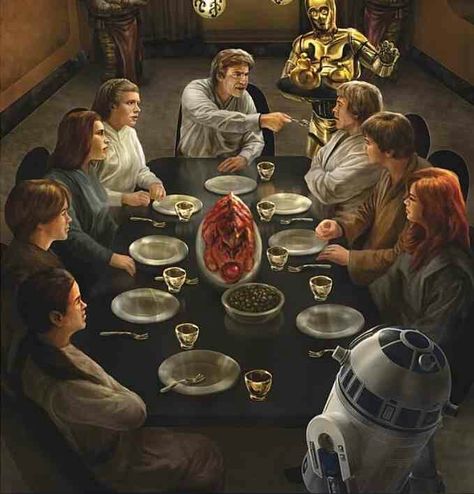 Solo Skywalker Family Dinner Ben Skywalker, Jedi Grand Master, Skywalker Family, Han Solo And Chewbacca, Star Wars Halloween, Star Wars Love, Thanksgiving Wallpaper, Jedi Master, Jedi Knight