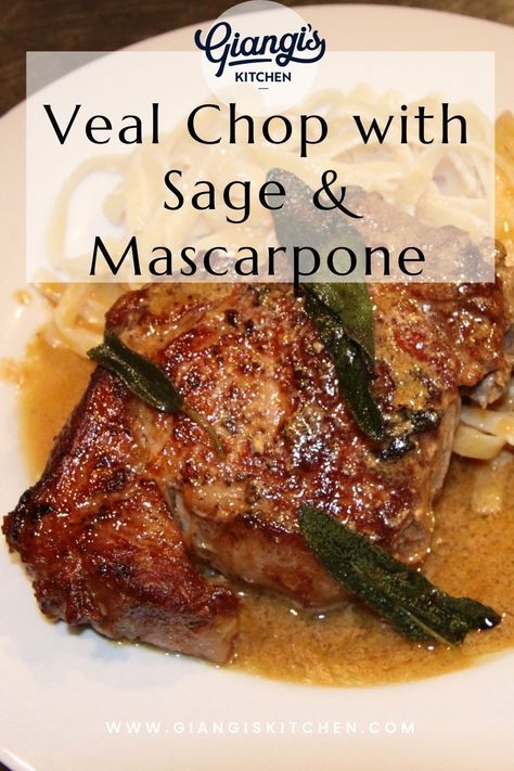 Ready in 15 minutes, this delicious veal chop has the most savory sauce made to go along with so many sides. Veal chop with sage and mascarpone is super simple and perfect for a quick, but still nice dinner that everyone can enjoy. This meat recipe is perfect to make for a weeknight dinner or even serve on the weekends. Try this amazing veal chop with sage and mascarpone today! Veal Chop Recipes, Veal Chop, Veal Recipes, Beef Roll, Food Critic, How To Cook Rice, Savory Sauce, Fun Dinners, How To Cook Eggs