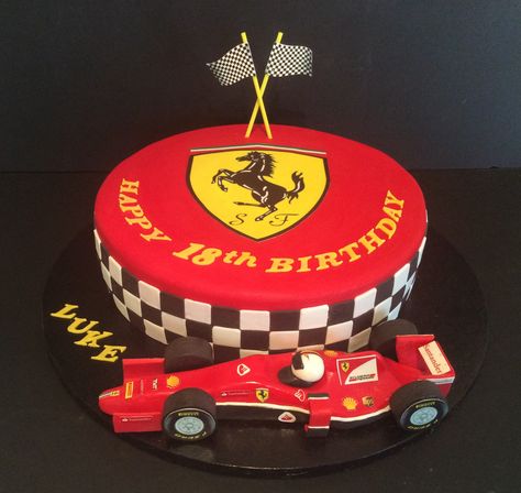 Ferrari 2015 birthday cake Car Cakes For Men, Formula 1 Ferrari, Car Cakes, Car Cake, Cakes For Men, 17th Birthday, 12th Birthday, Birthday Theme, How To Make Cake