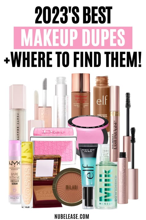 2023's Best Makeup Dupes + Where to find them online and in store! Best Target Makeup, Walmart Makeup, Best Foundation For Oily Skin, Silver Smokey Eye, Target Makeup, Foundation For Oily Skin, Popular Makeup, Expensive Makeup, Best Drugstore Makeup