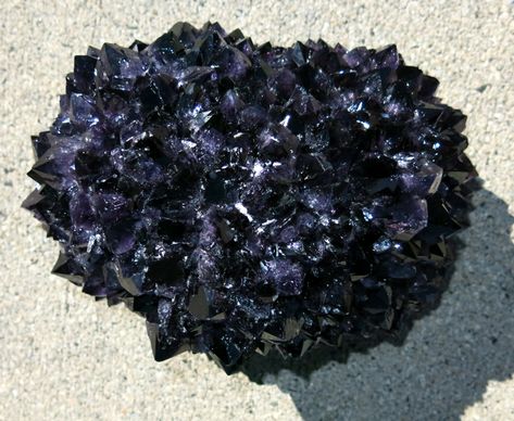 18 pound black amethyst stalactite. For sale now. Not yet listed on Etsy. This is my second amethyst. Pretty Crystals, Amethyst Stalactite, Black Amethyst, Black Grapes, Beautiful Crystals, Crystals And Gemstones, Tourism, Amethyst, Gemstones