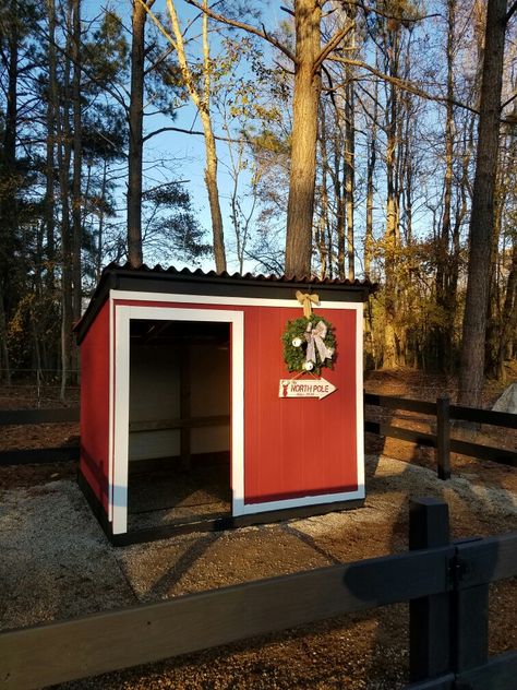 Mini Horse Shelter, Diy Mini Pony Shelter, Small Tack Shed, Horse Shelter With Tack Room, Diy Horse Shelter Run In Shed, Mini Horse Barn, Miniature Horse Barn, Backyard Barn, Horse Shelter