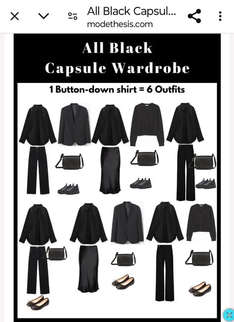 Corporate Goth Capsule Wardrobe, All Black Capsule Wardrobe, Corpo Goth, Goth Capsule Wardrobe, Academia Aesthetic Fashion, Black Capsule Wardrobe, Goth Looks, Goth Chic, Wardrobe Minimalist