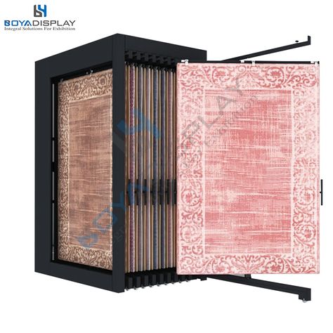 Do you want more details about the carpet display rack?please feel free to contact me Mob:+86 18659292050 (Wet Chat/Whats app/Skype) Email: lambert@boyadisplay.com Carpet Storage, Carpet Store Design, Carpet Exhibition, Archives Room, Rug Display, Carpet Display, Pink Invites, Rugs Display, Buy Rug