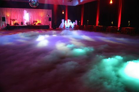 If there are going to be rainbows, perhaps there should also be clouds? Allergy Friendly Halloween, Ground Fog, Halloween Dance Party, Debut Ideas, Prom Themes, Dance Themes, Dope Music, Fog Machine, Prom Theme