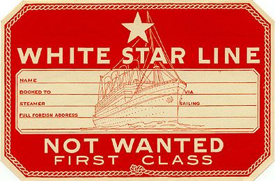 Vintage Luggage Tags, White Star Line, Star Ship, Titanic History, Etiquette Vintage, Luggage Labels, Pocket Journal, Rms Titanic, Vintage Luggage