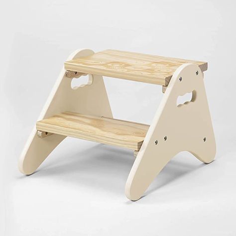 Amazon.com: B. spaces by Battat B. Spaces – Step Stool for Kids – Ivory & Wood Stepping Stool for The Bedroom, Bathroom, Kitchen – Furniture for Toddlers – Peek-A-Boost – 2 Years + (BX2031C1Z) : Home & Kitchen Step Stool For Kids, Stepping Stool, Toddler Step Stool, Wooden Step Stool, Wood Steps, Wooden Steps, Step Stool Kids, Portable Toilet, Stool Chair