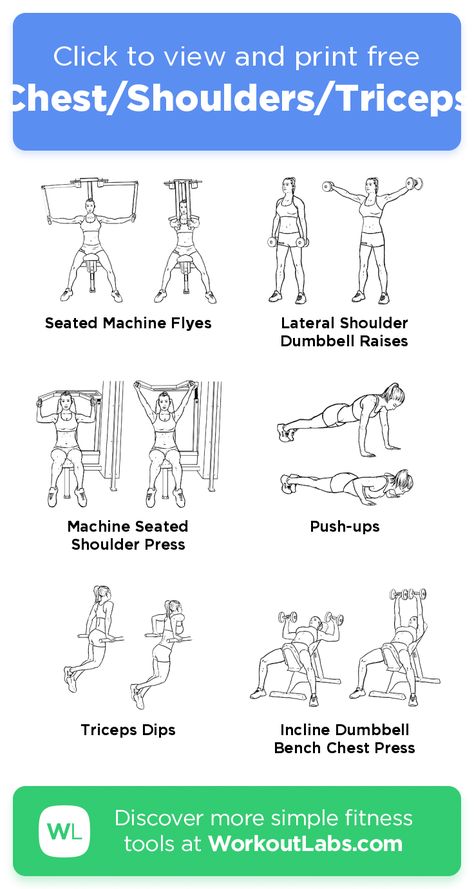 Chest Tricep Shoulder Workout, Shoulder Workout Machine, Chest Shoulder Tricep Workout, Chest Shoulders Triceps Workout, Shoulder Tricep Workout, Tricep Workout Gym, Tricep And Shoulder Workout, Upper Workout, Gym Routine Women