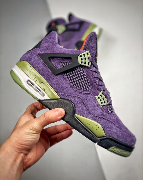 Rocking the court in Canyon Purple. Air Jordan 4 vibes 💜 𝑫𝒊𝒔𝒄𝒐𝒖𝒏𝒕 𝟐𝟎% 𝒄𝒐𝒅𝒆: DC20 available on sneakertax.com #sneakerhead #airjordan4 #jordan4s #ootd #kicksonfire #kickoftheday #sneakerboxing Air Jordan 4 Canyon Purple, Jordan 4 Canyon Purple, Jordan 4 Retro Bred, Jordan 4s, Air Jordan 4, Air Jordan 4 Retro, Nike Huarache, Michael Jordan, Jordan Shoes