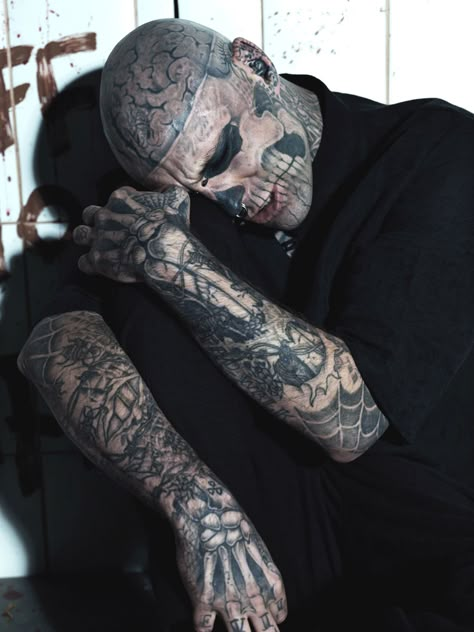 Zombie Boy Cool Stuff To Draw, Rick Genest, Zombie Boy, Stuff To Draw, Face Tattoos, My Man, Zombie, Cool Stuff, To Draw