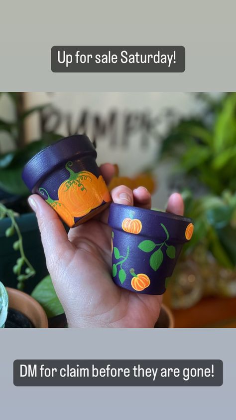 Fall Pot Painting Ideas, Fall Painted Pots, Halloween Flower Pots, Fall Flower Pots, Fall Pots, Pot Heads, Terra Cotta Pot Crafts Diy, Plant Pot Design, Pot People