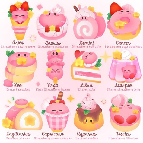 Blossom Bubbles And Buttercup, Cute Easy Doodles, Food Artwork, Kirby Art, Air Dry Clay Projects, Chibi Anime Kawaii, Cute Food Drawings, Cute Food Art, Nintendo Art