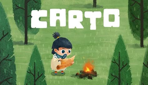 Carto is a chill adventure game wrapped around a unique, world-shifting puzzle mechanic. Star Illustration, Game Title, Game Ui Design, Adventure Games, Game Themes, Unique Puzzles, Adventure Game, Keys Art, Kids Adventure