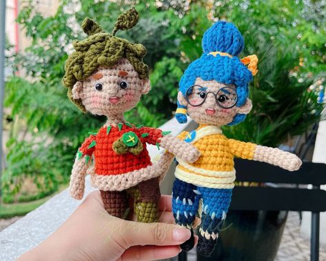 Crochet It Takes Two Inspired Plush Doll May and Cody Plush | Etsy Vietnam It Takes Two Crochet Pattern, It Takes Two Game May And Cody, It Takes Two Game, Game Crochet, Crochet Characters, Amigurumi Keychain, Geek Art, It Takes Two, Crochet Gifts