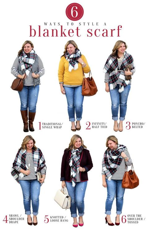 Blanket Scarf Outfit, Scarf Outfits, How To Wear A Blanket Scarf, Fall And Winter Outfits, Mode Tips, Ways To Wear A Scarf, Look Plus Size, How To Wear A Scarf, Outfits Classy