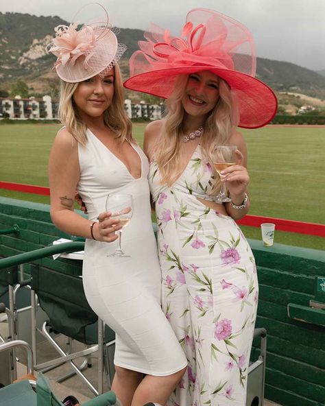 Polo Day Outfits For Women, Outfits For Polo Event, Polo Club Outfit Women, Polo Event Outfits For Women, Polo Event, Polo Fits, Polo Outfits, Racquet Club, Derby Outfits