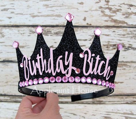 23rd Birthday Decorations, 23 Birthday Cake, Diy Birthday Crown, 30th Birthday Ideas For Women, 1st Birthday Girl Decorations, 30th Birthday Funny, 41st Birthday, Woman Birthday, Idee Cricut