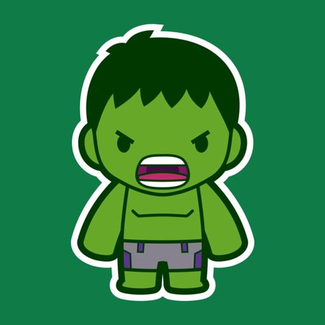 Hulk Avengers Cute Drawings, Cute Hulk Drawing, Baby Hulk Cartoon, Hulk Cartoon Drawing, Hulk Drawing Easy, Hulk Stickers, Marvel Cartoon Drawings, Hulk Cartoon, Hulk Party