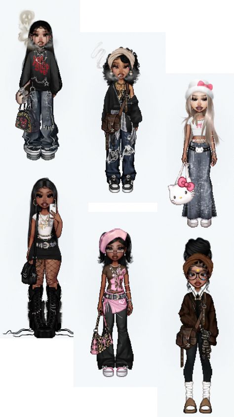 Y2k Baddie Outfits, Fashion Dress Up Games, Imvu Outfits Ideas Cute, Dress Up Games, Bratz Inspired Outfits, Fashion Gal, Outfits Y2k, Anime Guys Shirtless, Cartoon Outfits