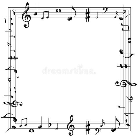 Music notes border. Vector illustration of music notes border , #AD, #border, #notes, #Music, #music, #illustration #ad Music Borders Design, Band Paper Design, Musical Border Design, Music Border Design, Music Border, Border Illustration, Frames Ideas, Quiet Book Templates, Graphic Assets