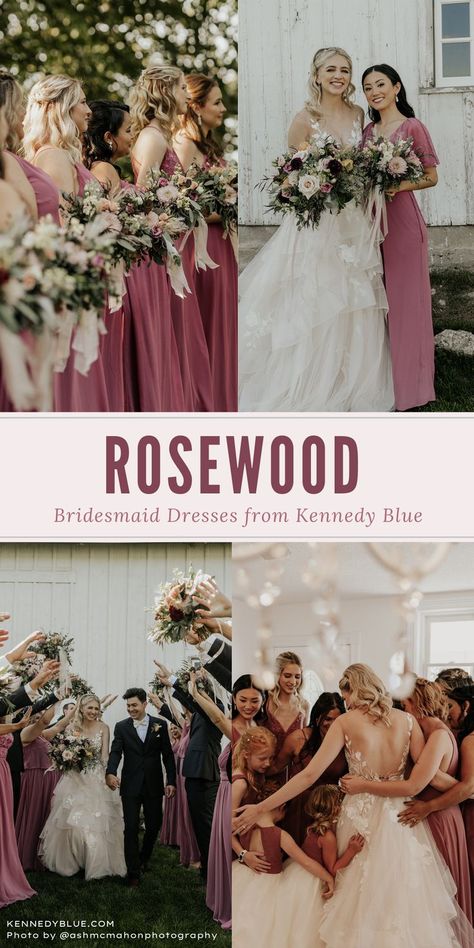 Rosewood Wedding, Pink Bridesmaid Dress, Pink Color Schemes, Bridesmaid Dress Styles, Pink Bridesmaid Dresses, Bridesmaid Dresses Online, Blue Bridesmaid Dresses, Party Needs, Color Swatches