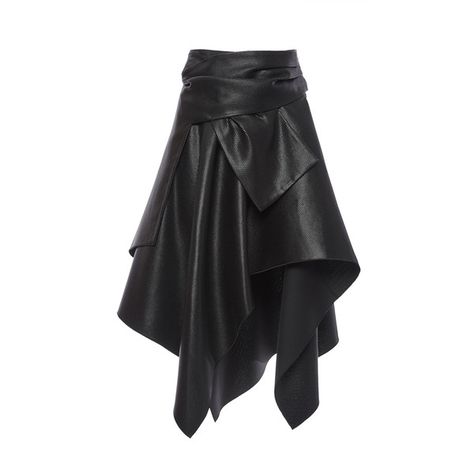 Asymmetrical Skirts, Tie Wrap Skirt, Parachute Skirt, Skirt Tiered, Skirt Asymmetrical, Tie Skirt, Dress Sketches, Tie Wrap, Black Wrap