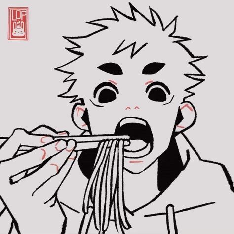 Person Eating Ramen Drawing, Eat Art Drawing, Eating Face Reference, Eat Drawing Reference, Someone Eating Ramen Reference, Anime Eating Reference, Ramen Drawing Reference, Eating Ramen Pose Reference Drawing, Eating Mouth Drawing