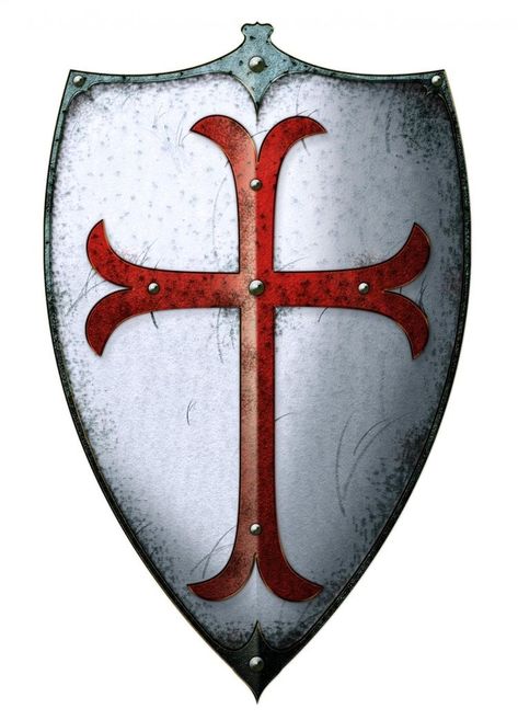 Nights Templar, Templar Knight Tattoo, Suit Video, Medieval Shield, Shield Tattoo, Crusader Cross, Medieval Shields, Knight Shield, Knight Tattoo