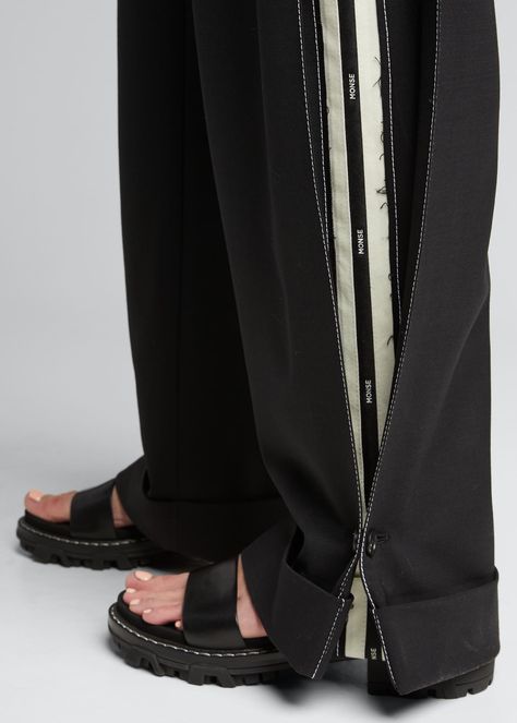 Design Trousers, Ropa Upcycling, Adaptive Clothing, Trousers Pants, Trend Forecasting, Look At You, Bergdorf Goodman, Pants Black, Fashion Details