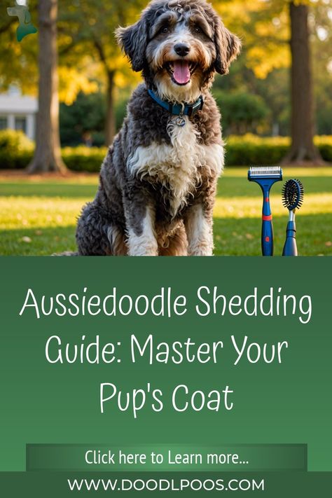 Aussiedoodle Shedding Guide: Master Your Pup's Coat Australian Shepherd Poodle Mix, Inherited Traits, Poodle Mix Breeds, Ph Balanced Shampoo, Grooming Hacks, Puppy Coats, Dog Grooming Tips, Agility Training, Grooming Tips