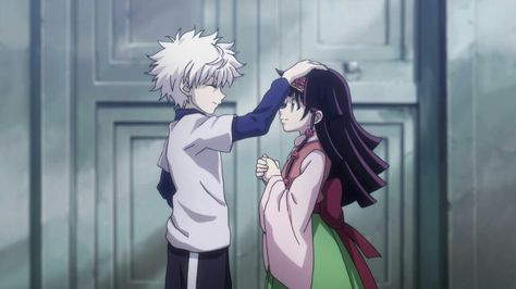 Killua and alluka(brother-sister) Brother And Sister Anime, Alluka Hxh, Zoldyck Family, Alluka Zoldyck, Hxh Characters, Killua Zoldyck, Wallpaper Animes, Hunter Anime, Anime Screenshots