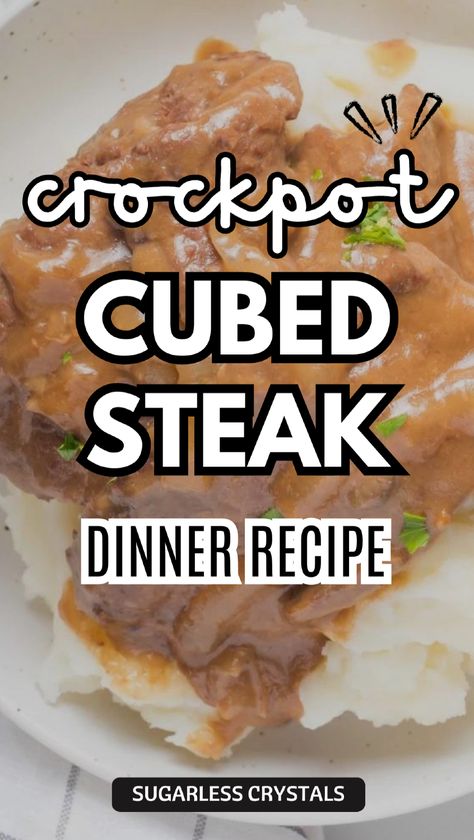 Elevate your dinner with this easy crockpot cube steak recipe that combines flavorful gravy and tender meat. This cube steak and gravy recipe is a perfect choice for those looking for comforting slow cooker meals. Simply layer your cube steak and gravy in the crockpot and let it cook to perfection. Whether served with rice or mashed potatoes, this dish is sure to satisfy. Check out this crockpot recipe cube steak for a delightful family meal! Crockpot Cubed Steak And Gravy, Recipe Cube Steak, Crockpot Cube Steak And Gravy, Tender Cube Steak, Steak And Gravy Recipe, Cube Steak Recipe, Steak And Gravy, Cube Steak And Gravy, Crockpot Cube Steak