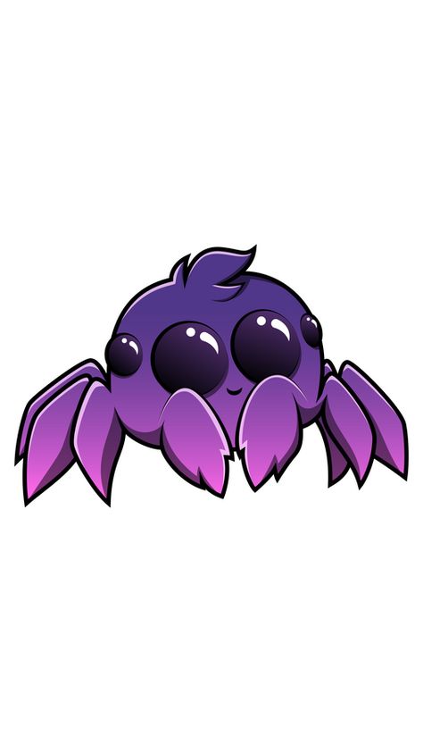 Are you afraid of spiders? Me too, very much. But our purple spider is definitely not worth fearing, because it is very cute and small. Adorable animal sticker with Cute Small Spider!. Spider Sticker, Crown Sticker, Purple Spider, Cute Spider, Cute Cactus, Good Mood, Not Mine, Cactus, Purple