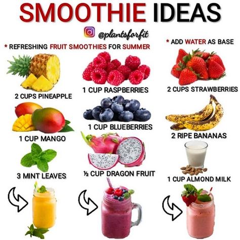 The types of #smoothie #combos are #endless... . . @arzeoils 🍍 ARZEOILS.COM 🍍 @arzeoils . . #summer #summerfruits #smoothies… Fruit Ideas, Smoothie Ideas, Nutrition Sportive, Smoothie Detox, Healthy Drinks Smoothies, Smoothie Diet Plans, Good Smoothies, Easy Smoothies, Smoothie Ingredients