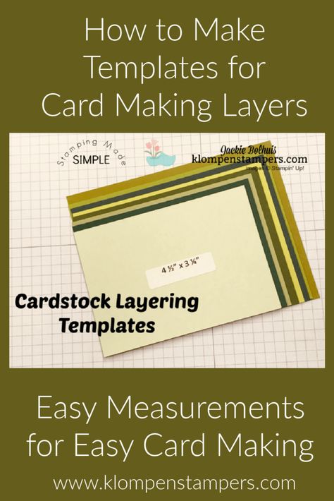 Klompen Stampers, Card Sketches Templates, Card Making Templates, Card Making Tips, Card Layouts, Step Cards, Easy Learning, Make Life Easier, Card Making Tutorials