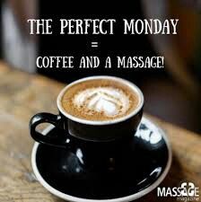 Monday Massage and coffee. Yayyyyy! Monday Massage, Massage Therapy Quotes, Massage Marketing, Massage Pictures, Massage Quotes, Medical Massage, Massage Business, Licensed Massage Therapist, Wellness Massage