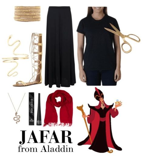 Aladdin Inspired Outfits, Jafar Disneybound, Jafar From Aladdin, Video Clothes, Disneybound Ideas, Disneybound Outfits, Descendants Costumes, Aladdin 1992, School Jeans