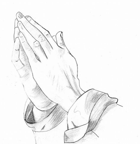 Amen Prayer Hands Drawing, Praying Hands Images, Praying Hands Drawing, Praying Hands With Rosary, Pencil Drawing Pictures, Easy Hand Drawings, Prayer Hands, Light Tattoo, Praying Hands