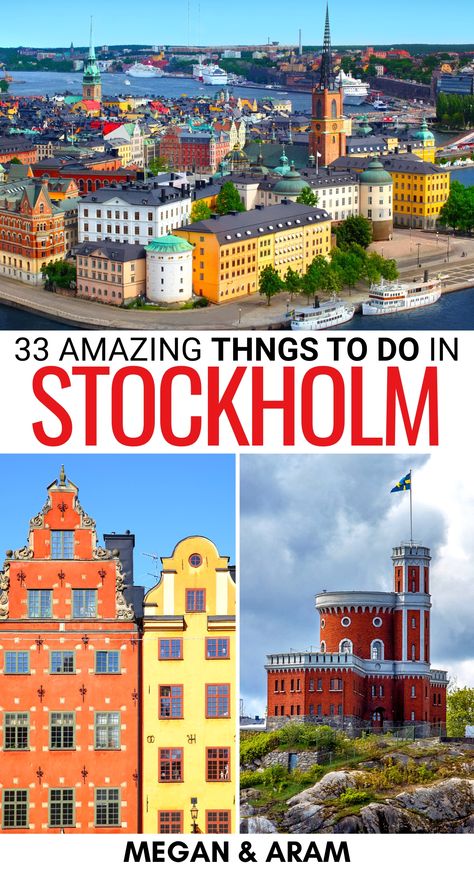 Places To Visit In Stockholm, What To Do In Stockholm Sweden, What To Do In Stockholm, Stockholm To Do, Stockholm Itinerary, Stockholm Restaurant, Things To Do In Stockholm, Stockholm Travel, Stockholm Archipelago