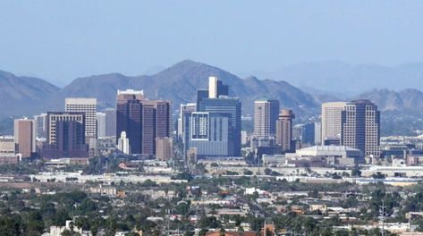 Downtown Phoenix Arizona skyline. HD 1080p left to right pan. Arizona Skyline, Downtown Phoenix Arizona, Phoenix Skyline, Skyline Tattoo, Downtown Phoenix, Chicano Art, Tucson Arizona, Phoenix Arizona, Video Footage