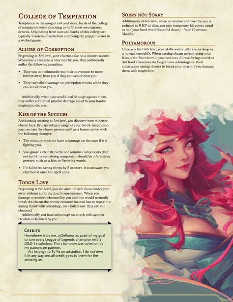 Dnd Homebrew Subclasses, Homebrew Races, Fictional Disease Art, Dnd Subclasses, Homebrew Classes, Dnd Bard, Dungeons And Dragons Races, Dnd Stats, D D Classes