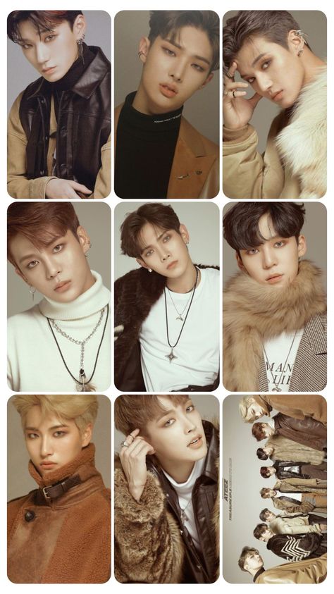 Ateez Scan, Polaroid Kpop, Kpop Ateez, Ateez Wallpaper, Photocard Template, Kim Hongjoong, Photo Card, Kpop Groups, Boy Bands