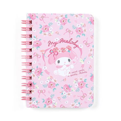 Sanrio Notebook, Hello Kitty School, Stationary Craft, Ringed Notebook, Cute School Stationary, Stationery Inspiration, Stationary School, Ruled Notebook, Mini Notebooks