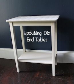 Old Wood Side Table Makeover, Endtable Upcycle, Renovated End Table, Old Square End Table, Refinished Queen Anne End Tables, Old End Tables, End Tables Diy, 30 Something, Upcycled Items