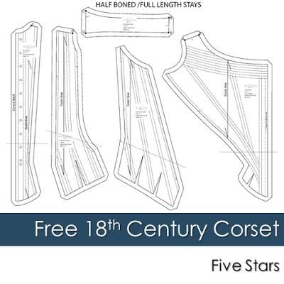 18th Century Corset Pattern, 18th Century Stays Pattern, 18th Century Dress Pattern, Free Corset Pattern, Stays Pattern, 18th Century Dress, Corset Sewing Pattern, 18th Century Clothing, Corset Pattern