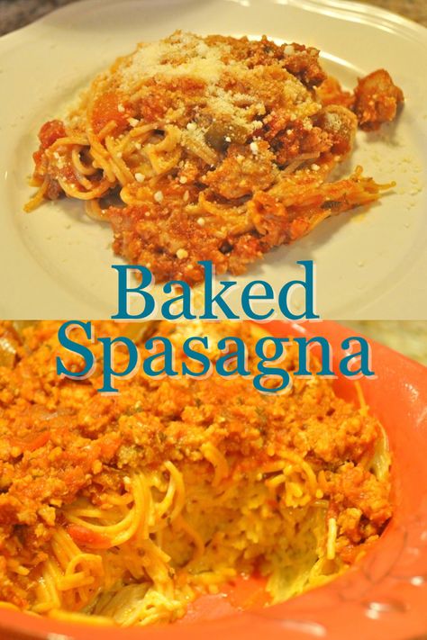 Spasagna Recipe, Working Mom Meals, Peach Slab Pie, Cheesy Baked Pasta, Peach Pie Bars, Baked Pasta Dishes, Cooking Challenge, Baked Pasta, Baked Spaghetti